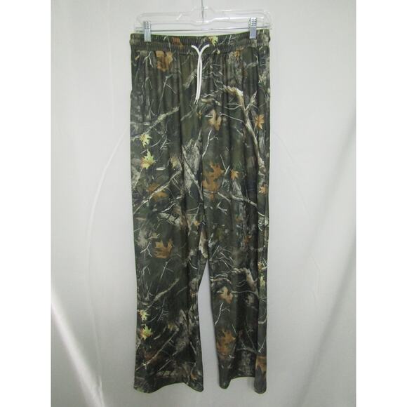 Camo Lounge Pajama Pants Elastic Waist Pockets Hunting sz S/M Outdoor Sporty - Picture 1 of 5